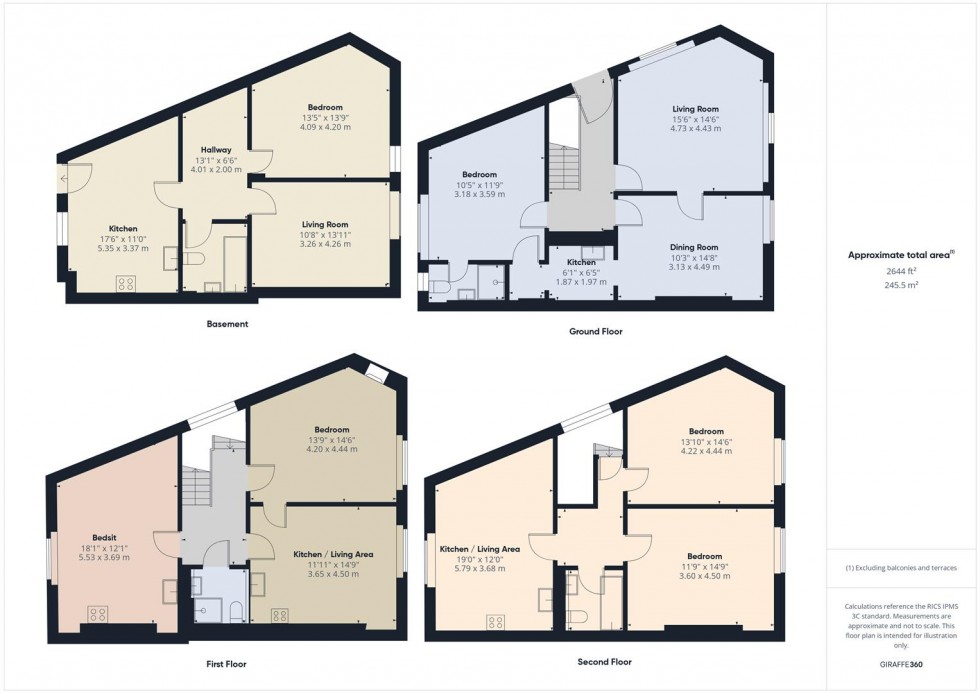 Floorplan for Clevedon Terrace, Cotham, Bristol