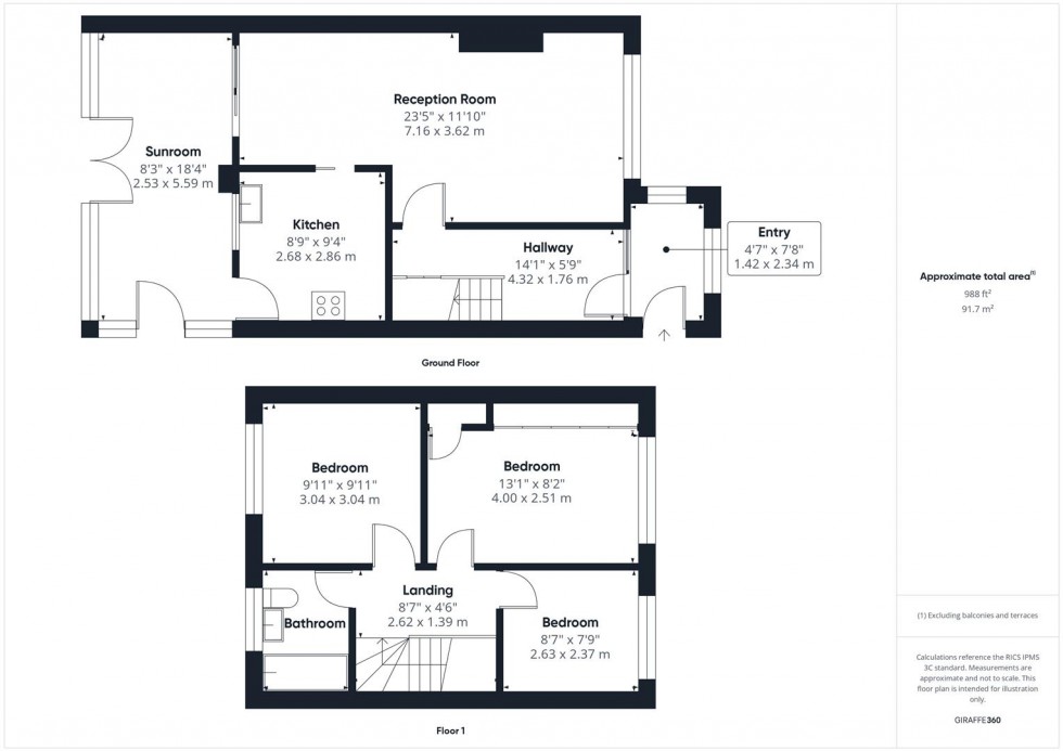 Floorplan for Stanshawe Crescent, Yate, Bristol
