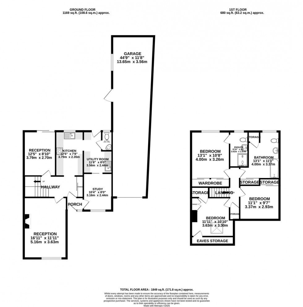 Floorplan for Waterdale Close | Henleaze