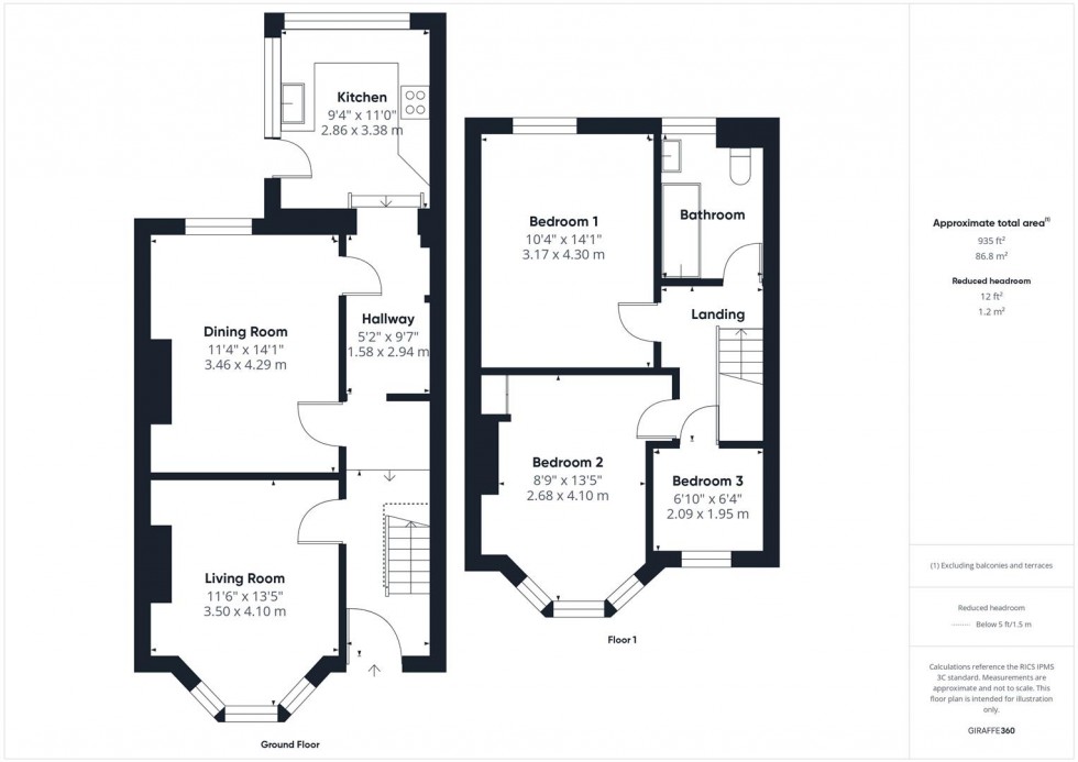 Floorplan for Bloomfield Road, Brislington, Bristol