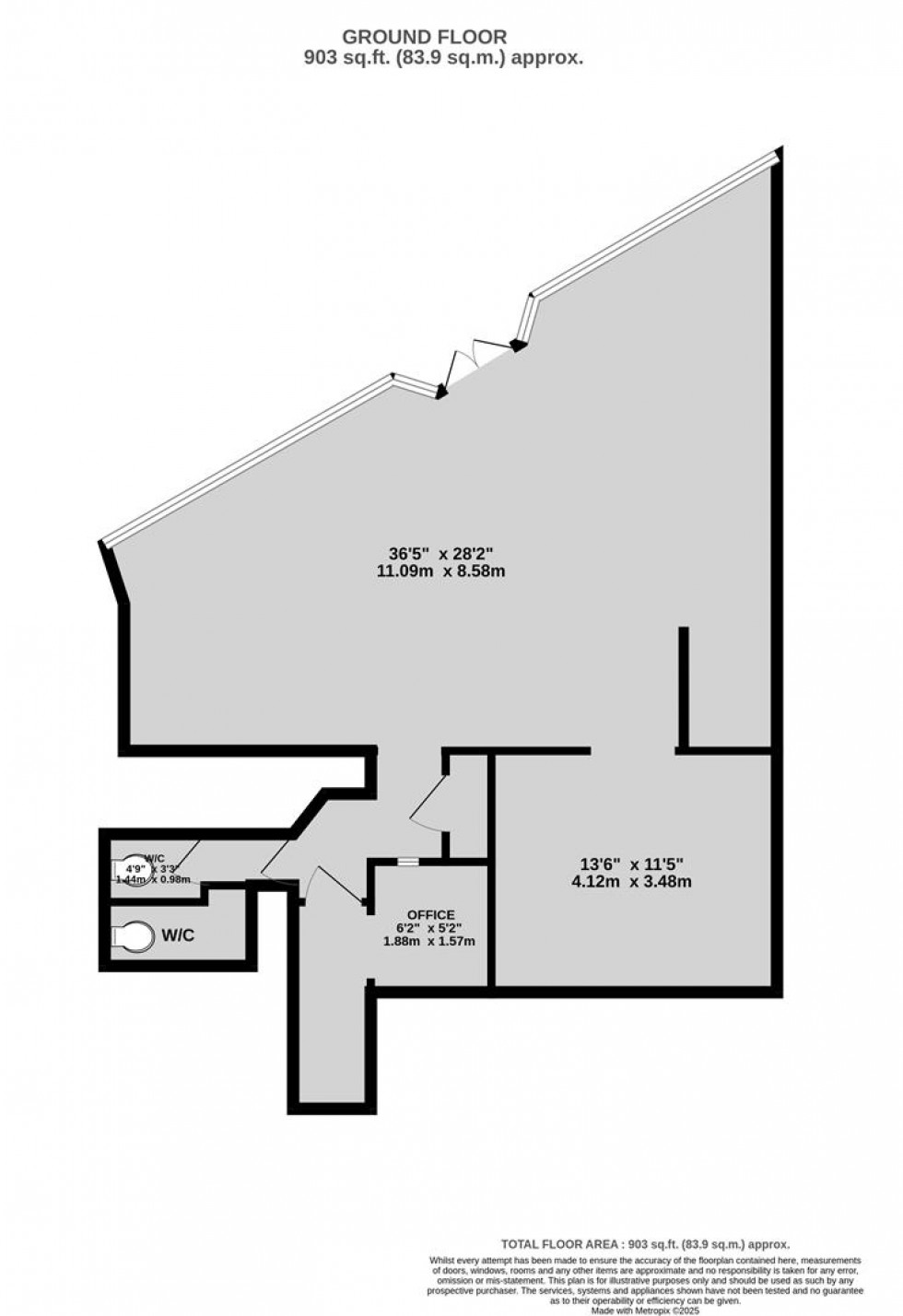 Floorplan for 47 Colston Street, Bristol