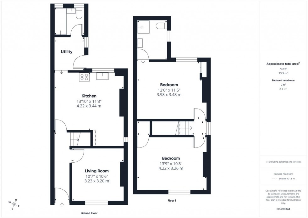 Floorplan for Ridgeway Road, Fishponds, Bristol