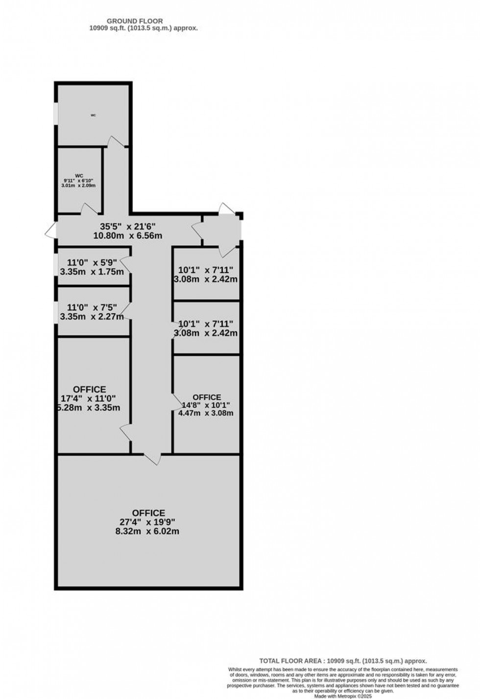 Floorplan for Large Unit To Let in Kingswood, Bristol