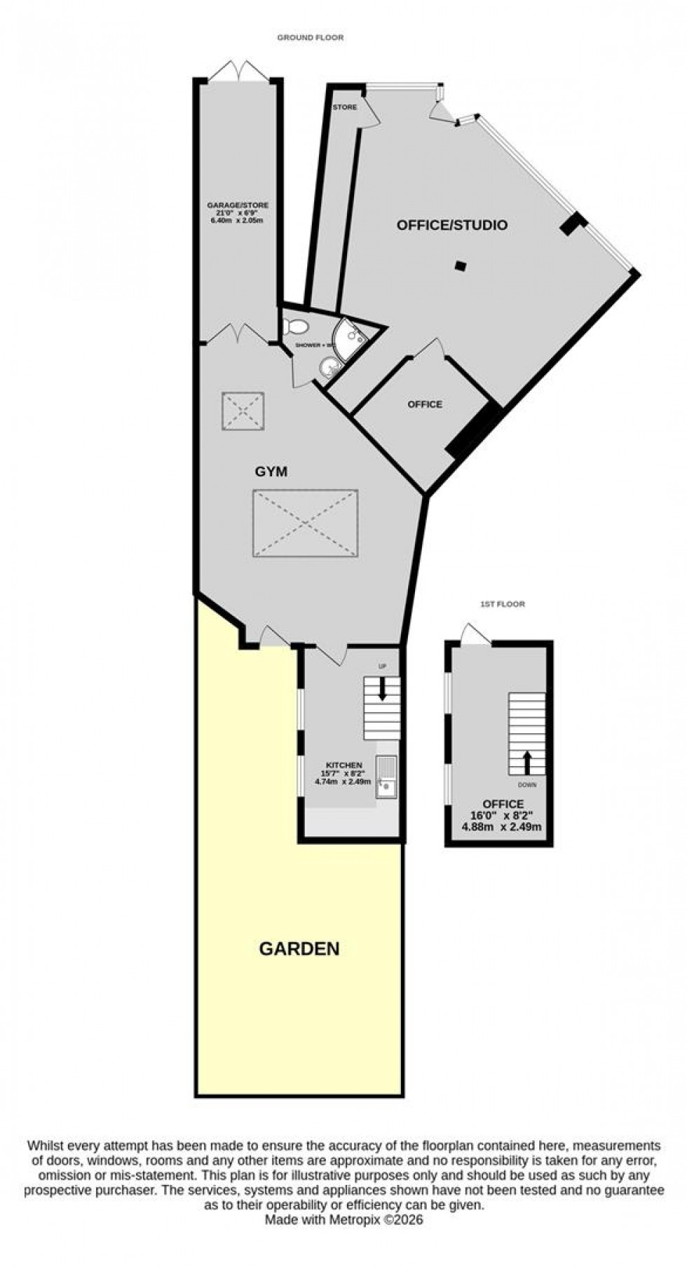 Floorplan for Commercial Studio, Etloe Road, Westbury Park