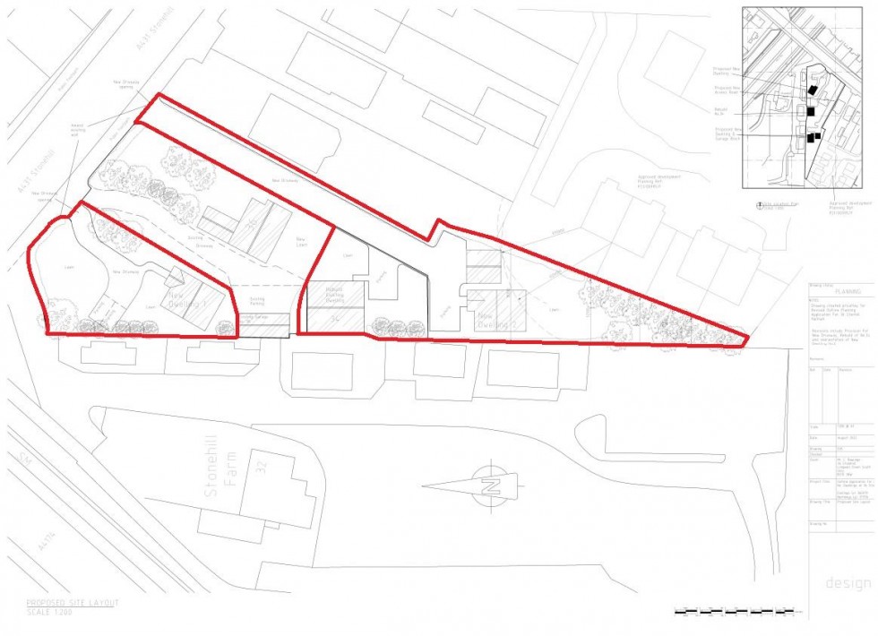 Floorplan for DEVELOPMENT SITE WITH PLANNING - Stonehill, Hanham, Bristol