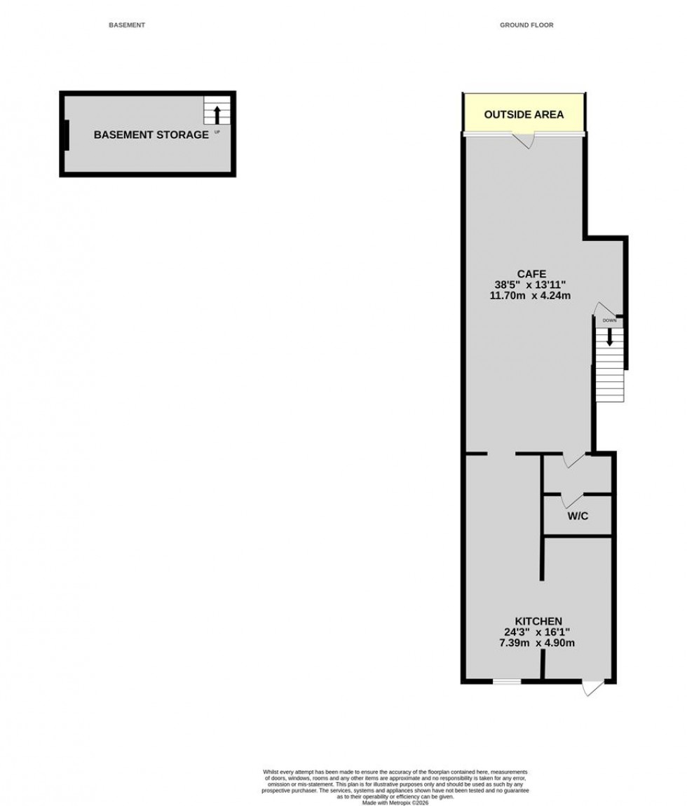Floorplan for Stokes Croft, Bristol