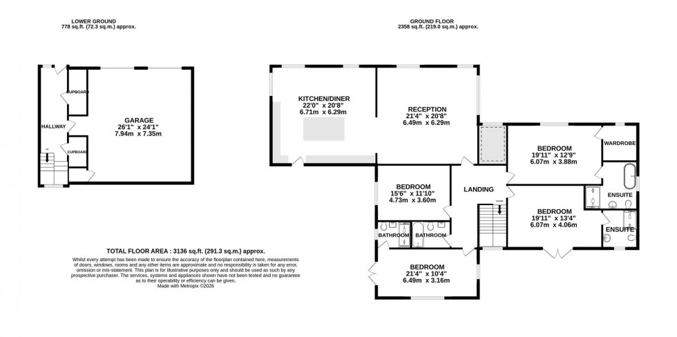 Floorplan for Long Lane | Backwell