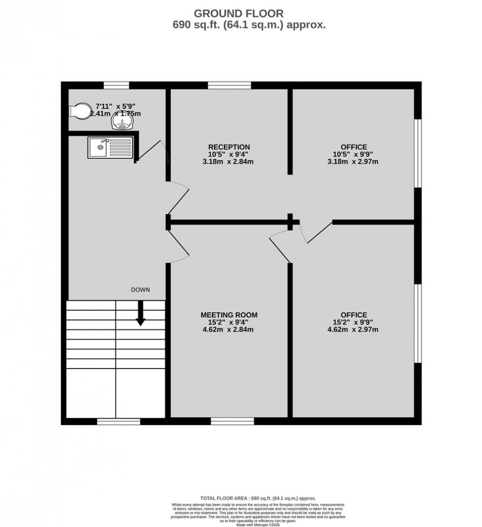 Floorplan for Whiteladies Road, Clifton, Bristol