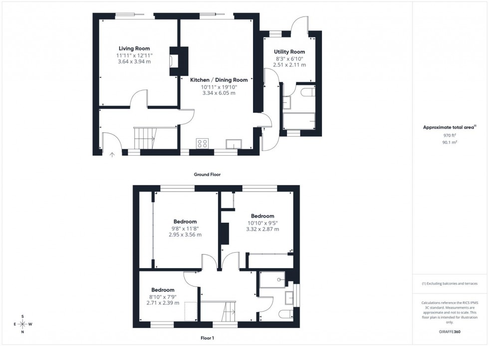 Floorplan for Hunters Drive, Kingswood, Bristol