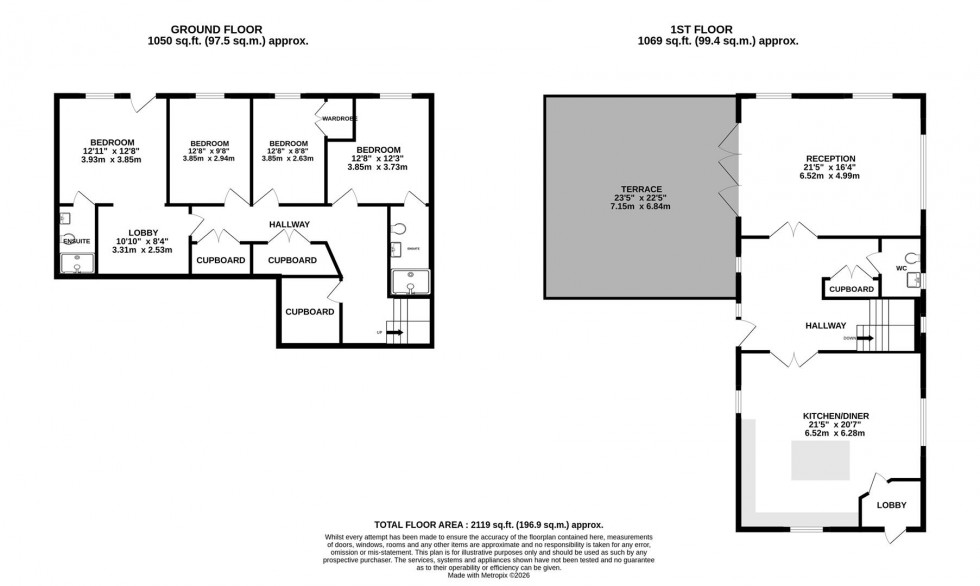 Floorplan for Long Lane | Backwell