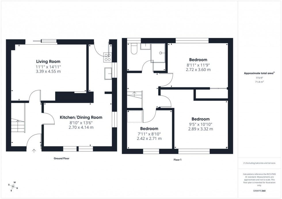 Floorplan for HOUSE & BUILDING PLOT - Stroud Road, Patchway, Bristol