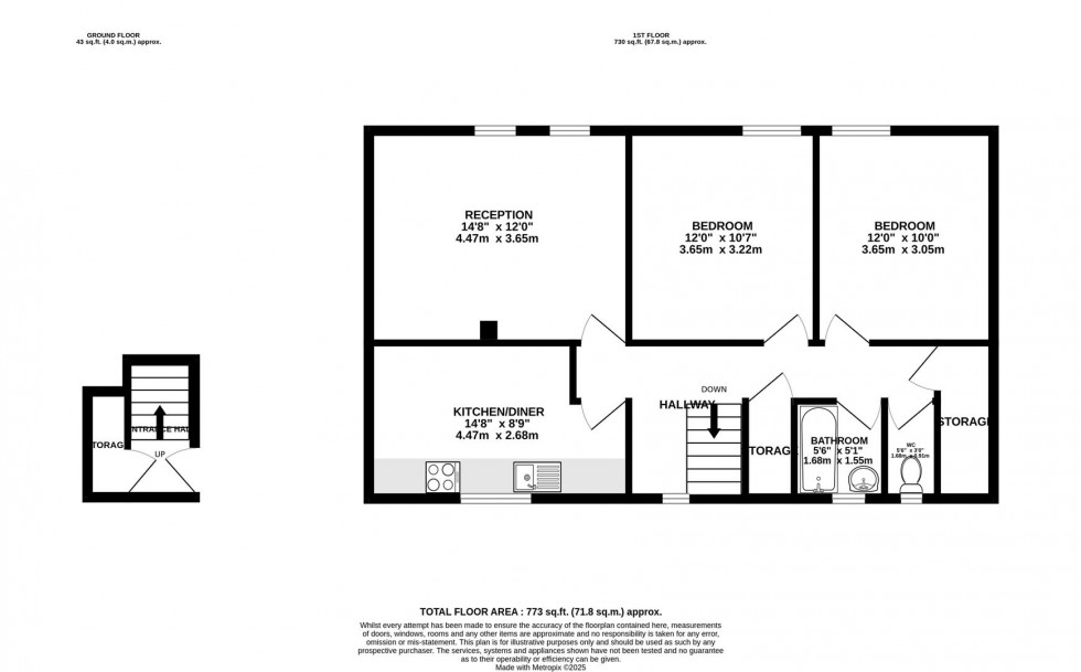 Floorplan for Clover Ground | Westbury-On-Trym