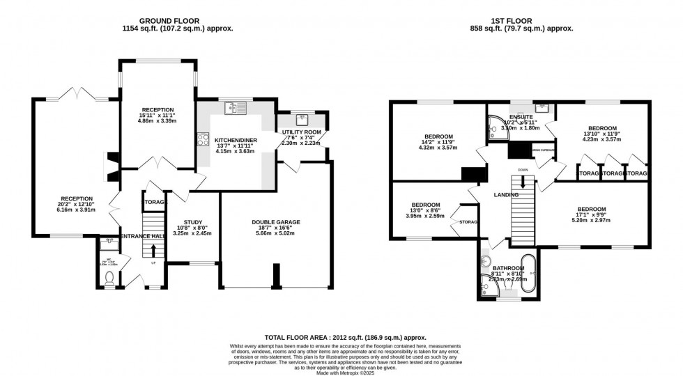 Floorplan for Berwick Close | Easter Compton