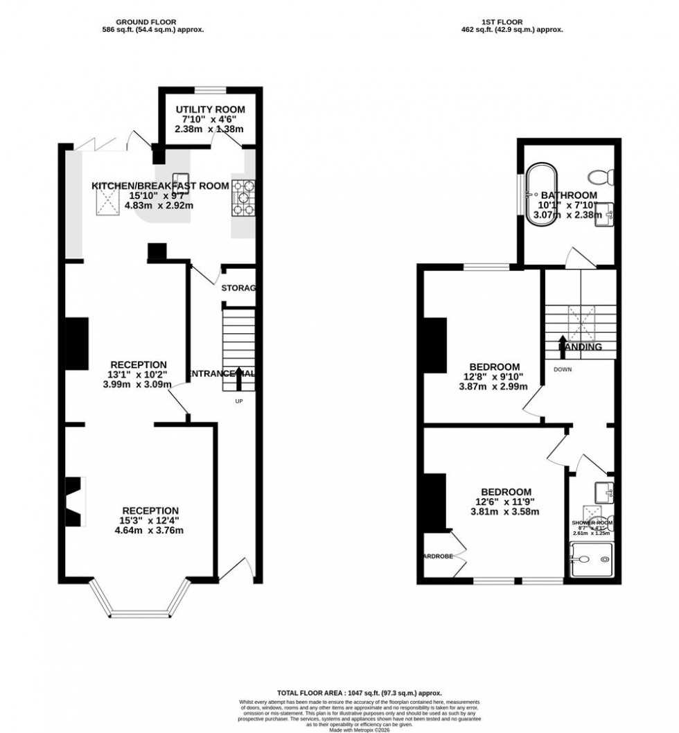Floorplan for Queen Victoria Road | Westbury Park