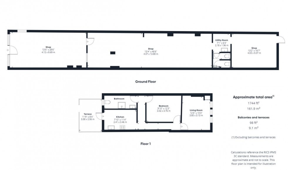 Floorplan for Two Mile Hill Road, Kingswood, Bristol