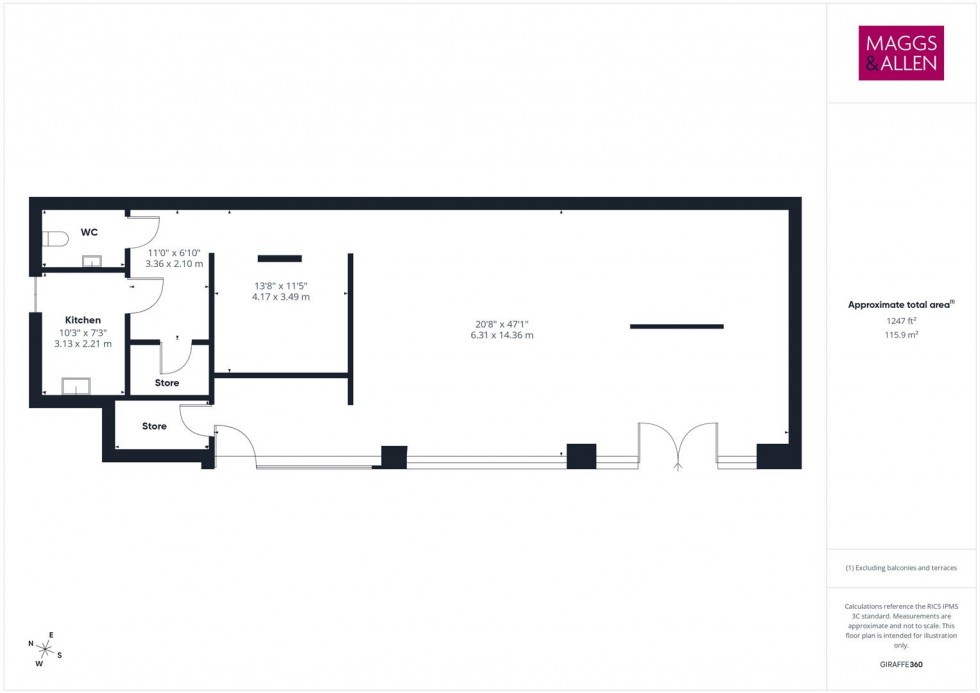 Floorplan for Millennium promenade, Harbourside, Bristol