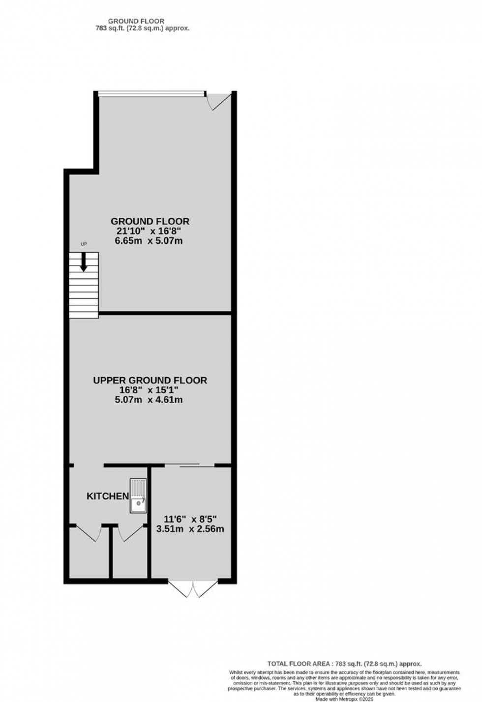Floorplan for Gloucester Road, Bishopston, Bristol
