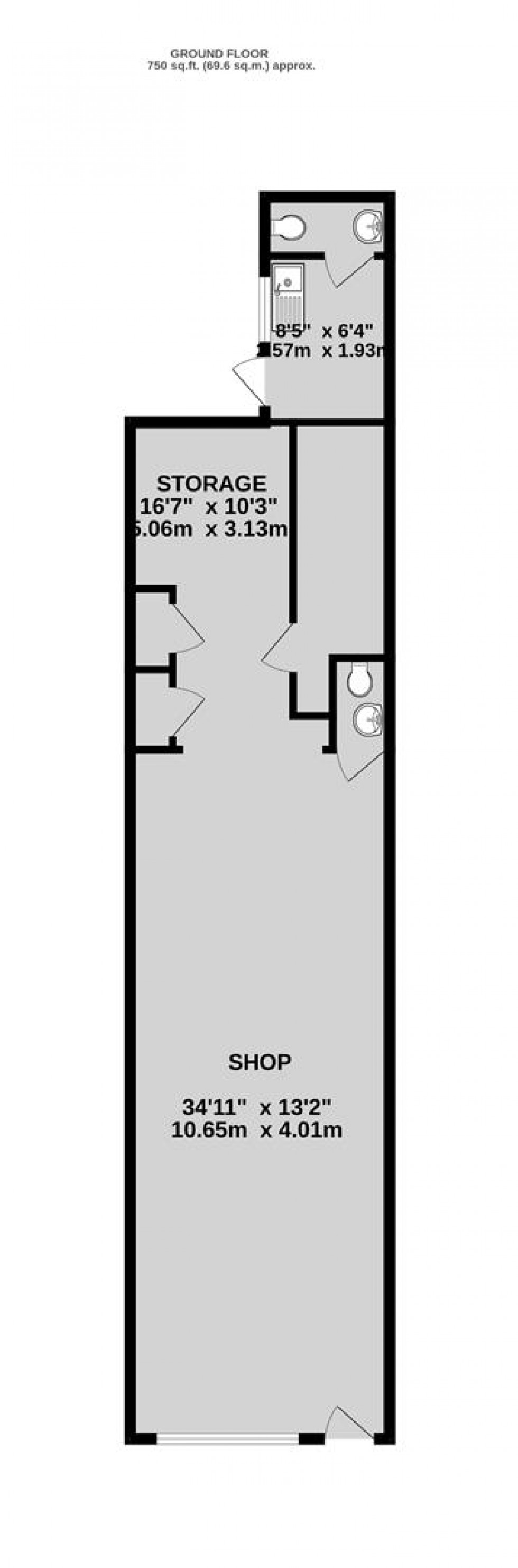 Floorplan for Two Mile Hill Road, Bristol