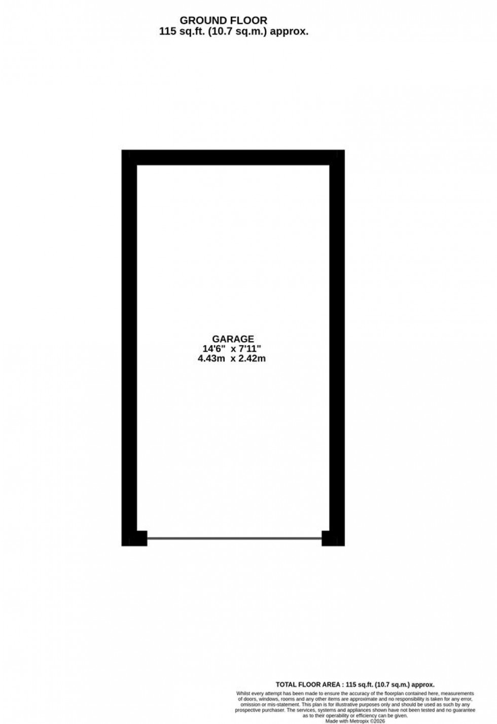 Floorplan for Kensington road, St george