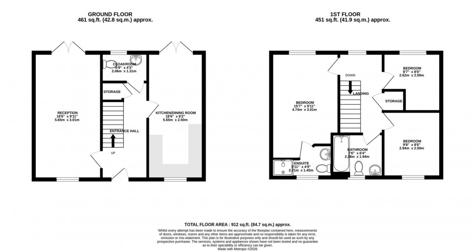 Floorplan for Medlar Close | Cribbs Causeway