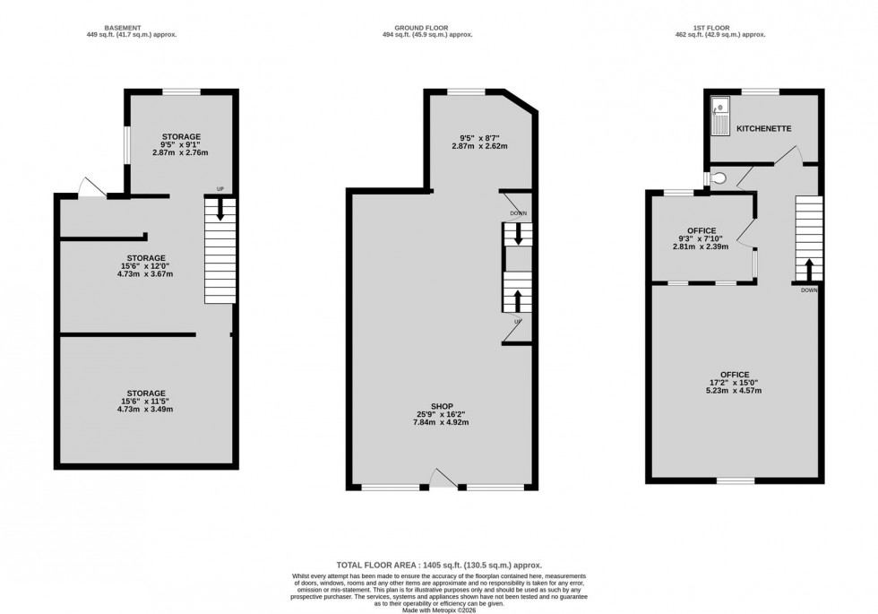 Floorplan for Gloucester Road, Bishopston, Bristol
