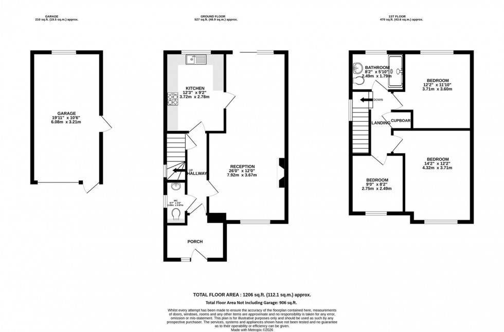 Floorplan for Farne Close | Henleaze