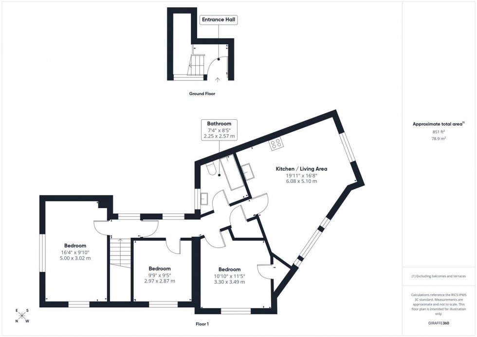Floorplan for Northumbria Drive, Henleaze, Bristol