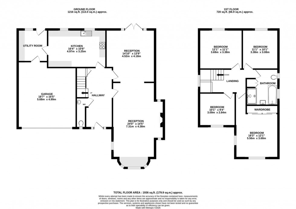 Floorplan for Pyecroft Avenue | Henleaze