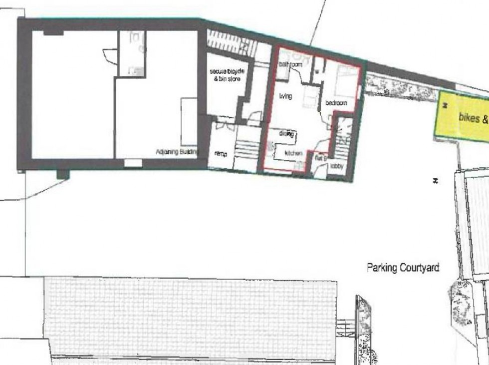 Floorplan for Pows Court, High Street, Midsomer Norton, Somerset