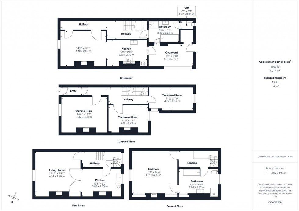 Floorplan for Dowry Place, Bristol