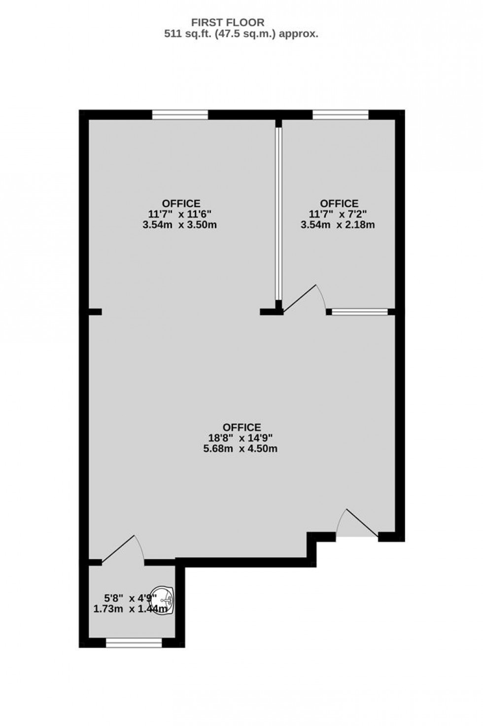 Floorplan for Queens Road, Clifton, Bristol