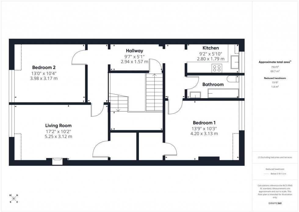 Floorplan for Richmond Terrace, Clifton, Bristol