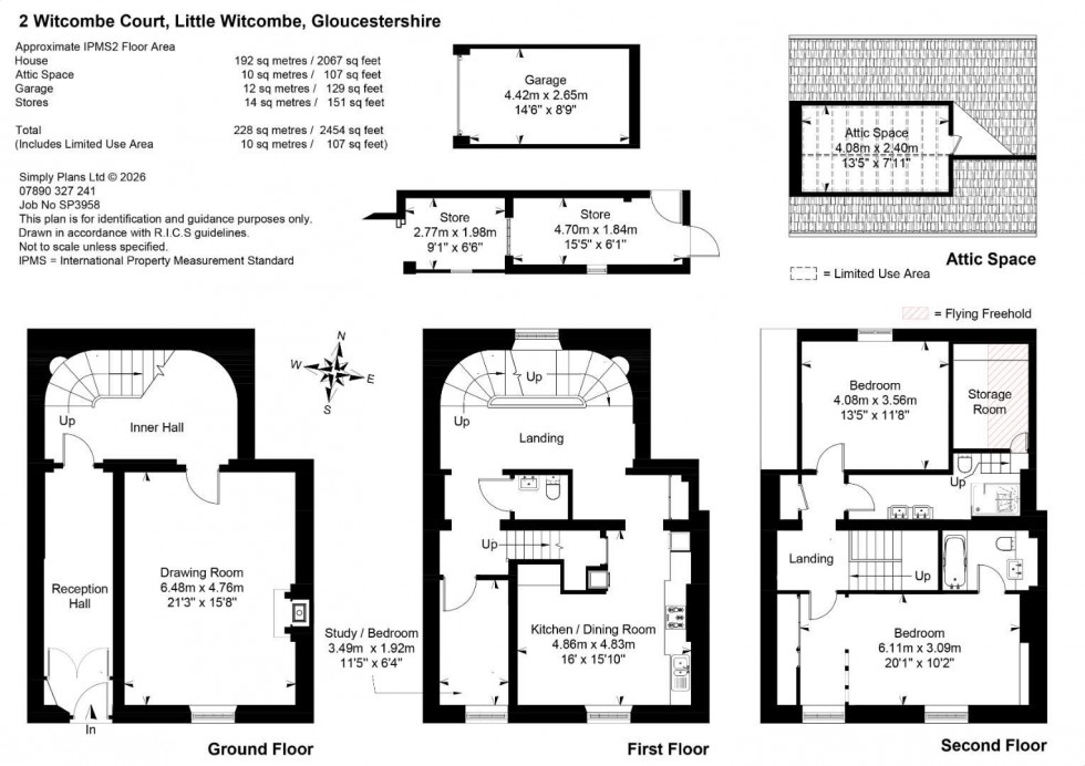 Floorplan for Witcombe Court, Little Witcombe, Gloucester