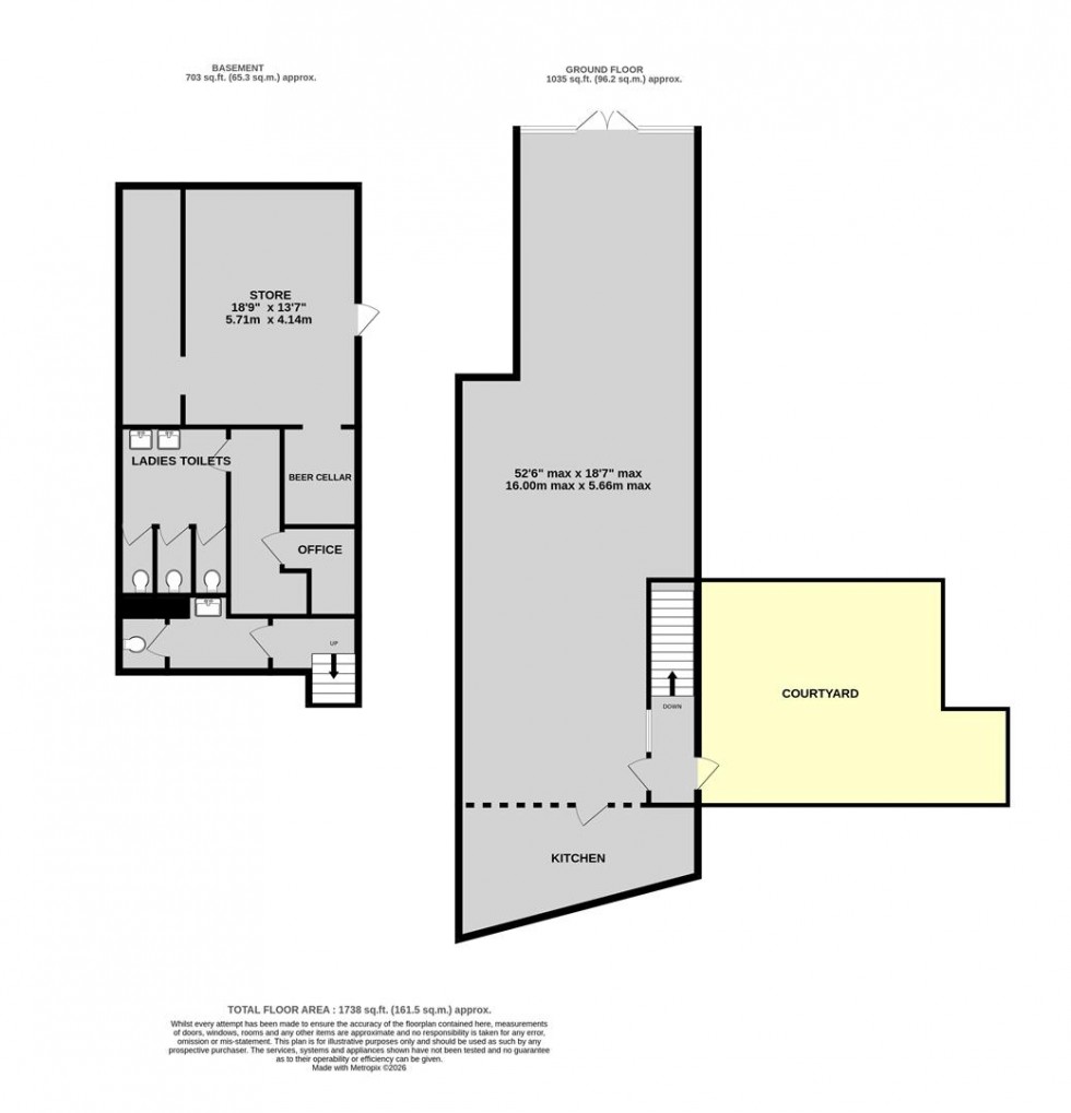 Floorplan for Former Bar, Queens Road, Clifton, Bristol