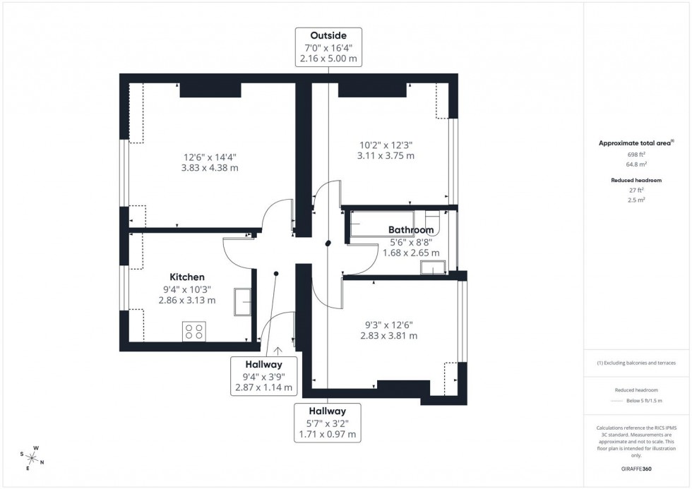 Floorplan for Henleaze Road, Henleaze, Bristol
