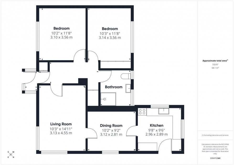 Floorplan for Hadrian Close, Stoke Bishop, Bristol