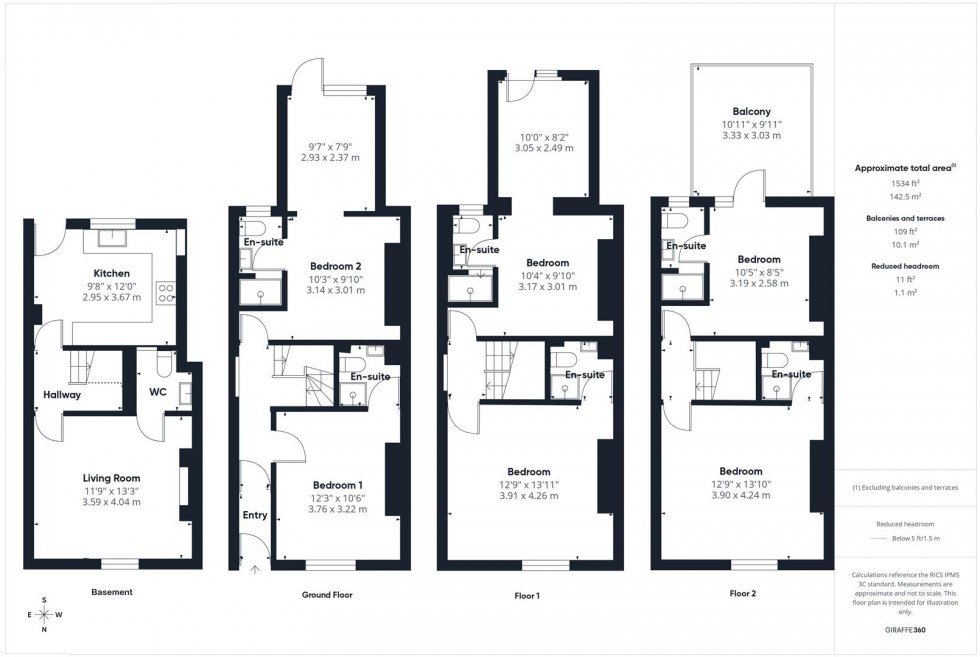Floorplan for Redcliffe Parade East, Redcliffe, Bristol