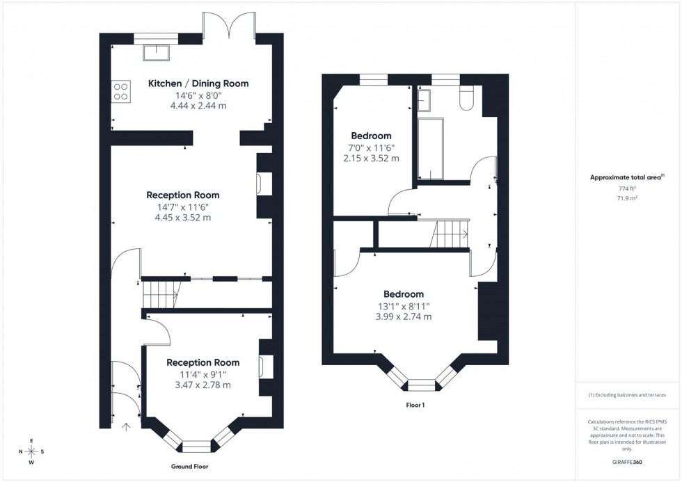 Floorplan for Bellevue Road, St. George, Bristol