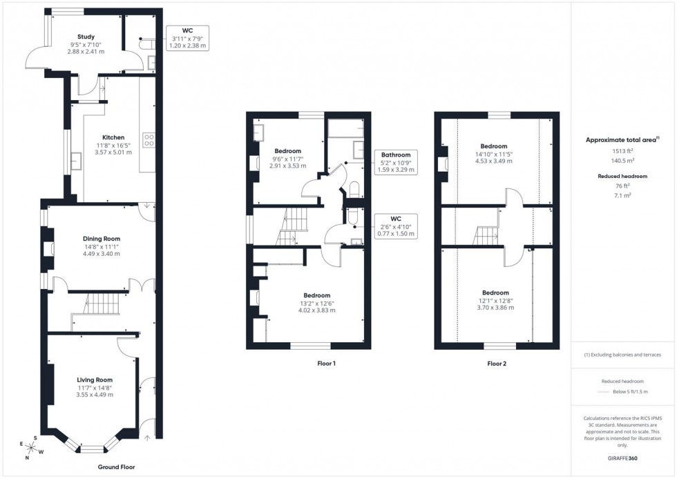 Floorplan for Alma Vale Road, Clifton, Bristol
