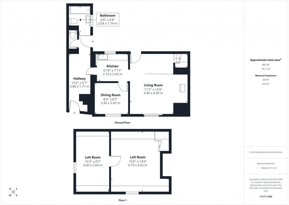 Floorplan for School Lane, Bretforton, Evesham
