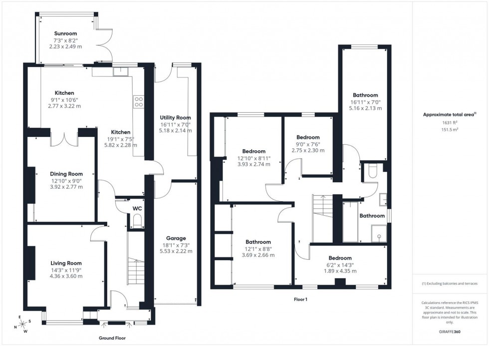 Floorplan for Grange Road, Bishopsworth, Bristol