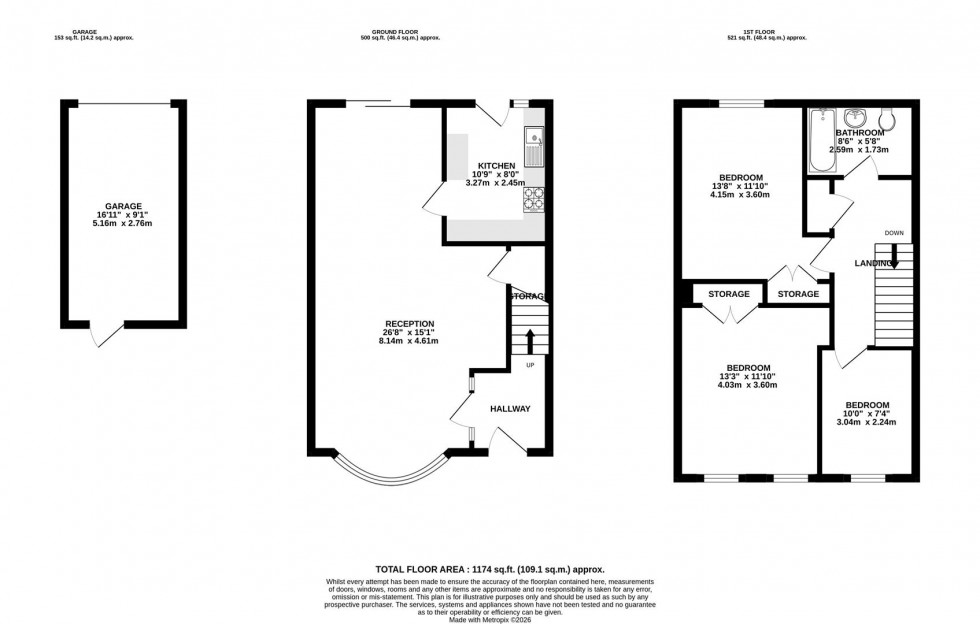 Floorplan for Hobhouse Close | Henleaze