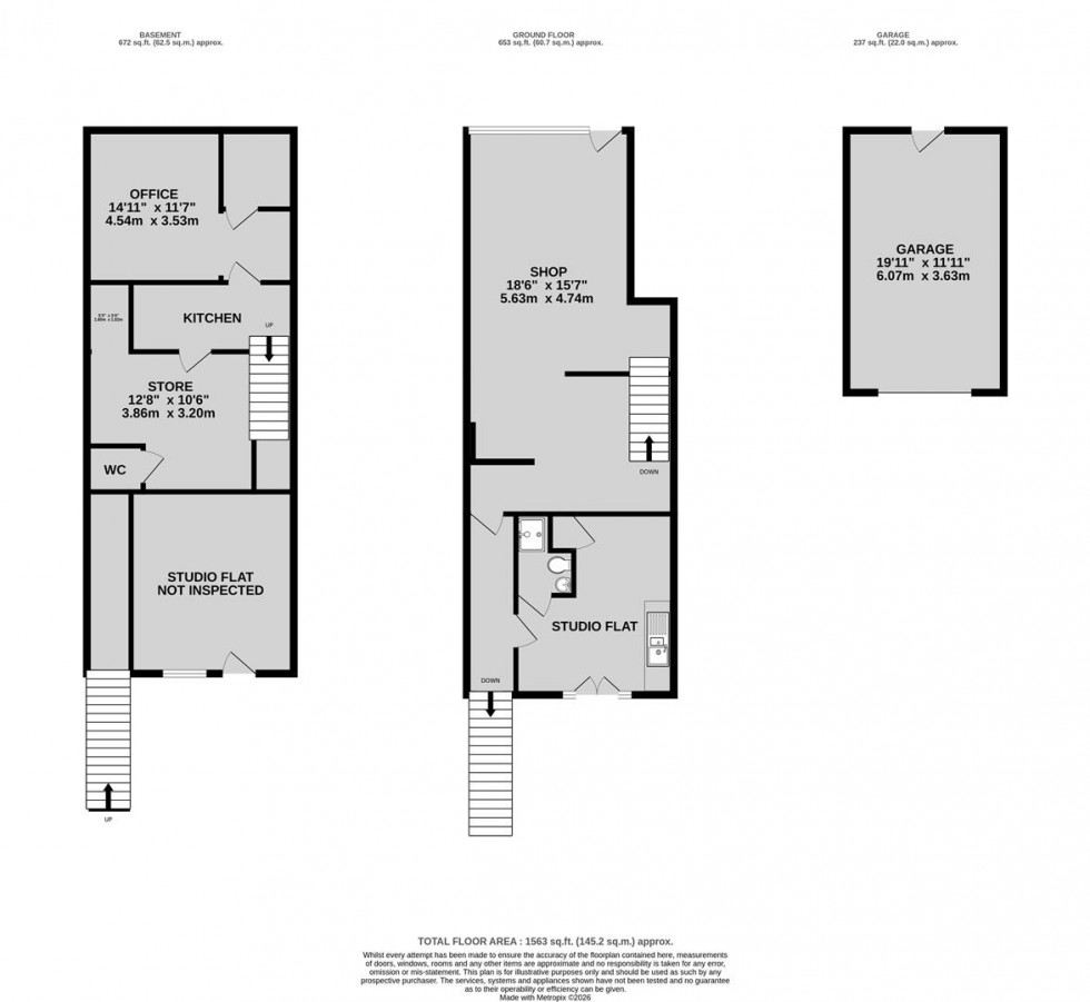 Floorplan for Gloucester Road, Bishopston, Bristol
