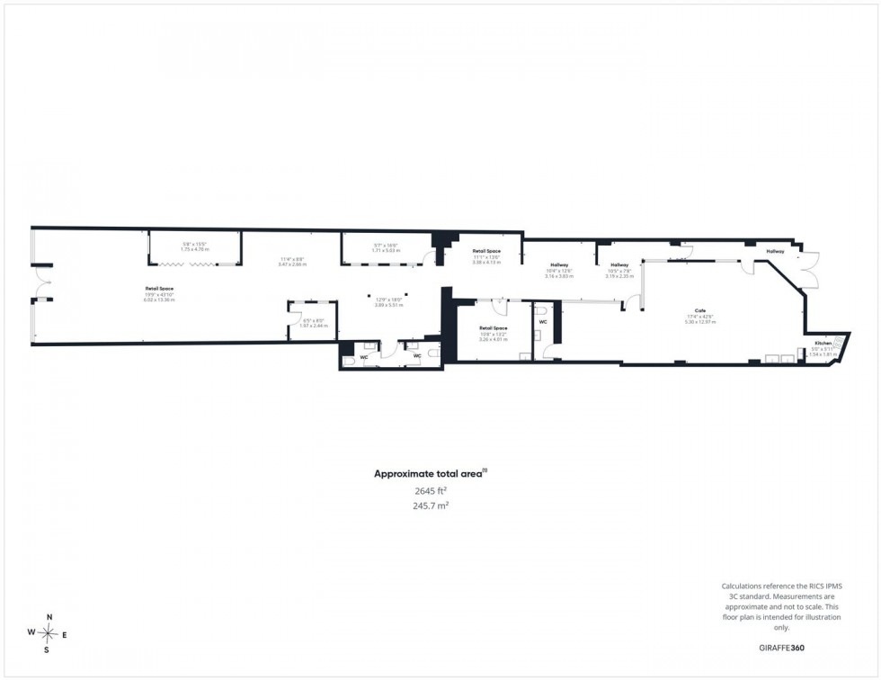 Floorplan for High Street, Weston-Super-Mare