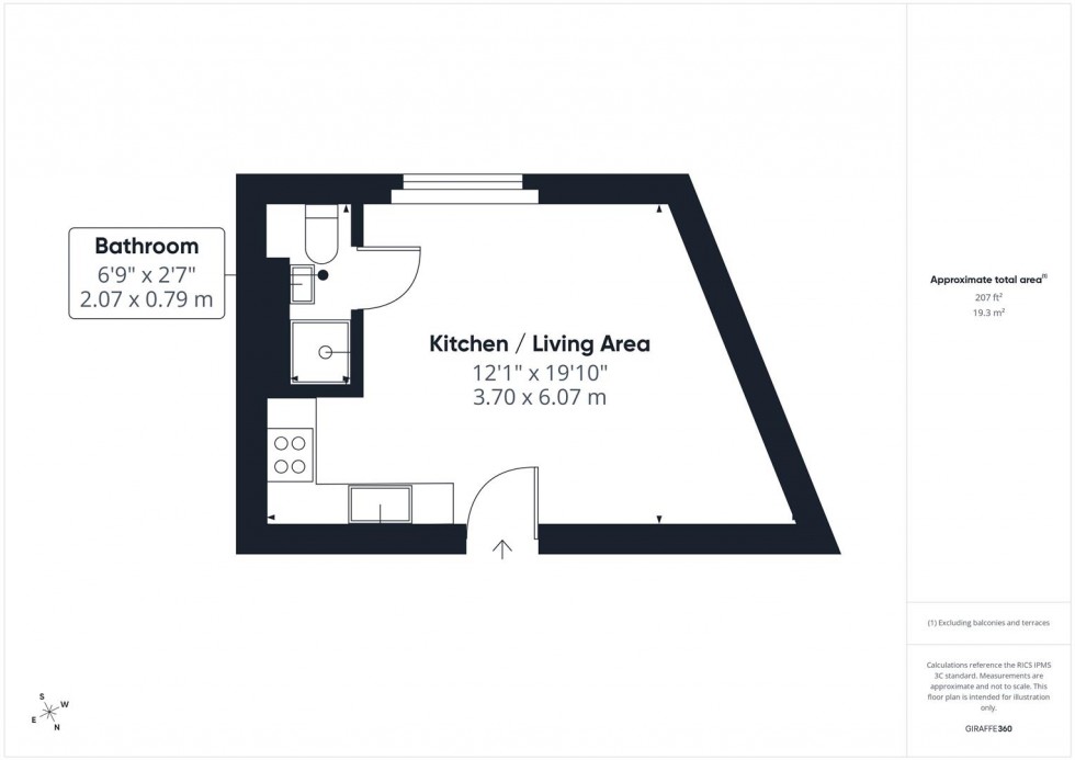 Floorplan for Clevedon Terrace, Kingsdown, Bristol