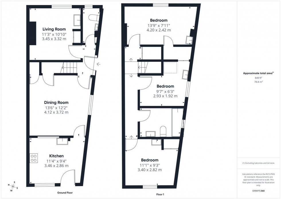 Floorplan for Wood Street, Easton, Bristol