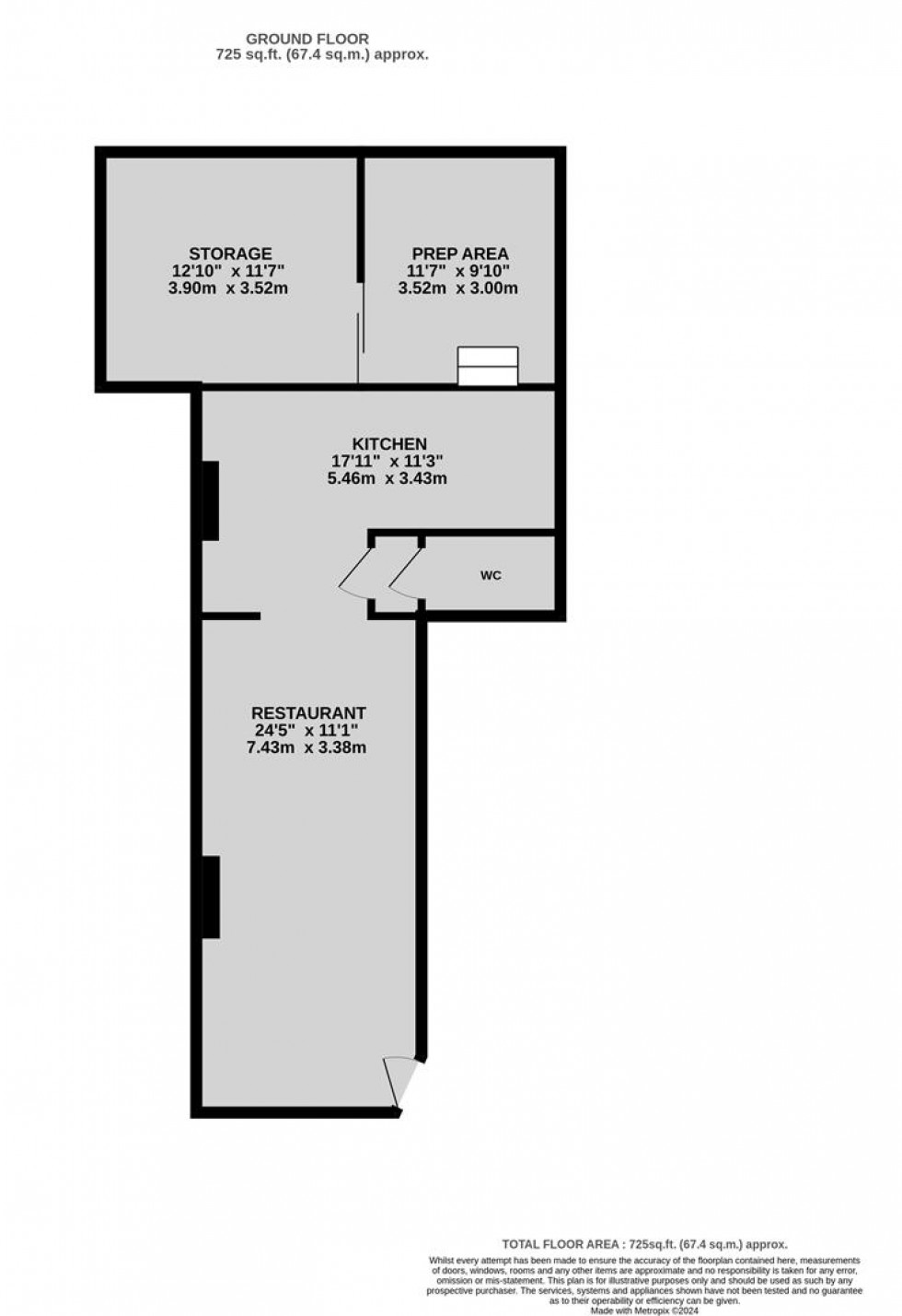 Floorplan for Wells Road, Totterdown, Bristol