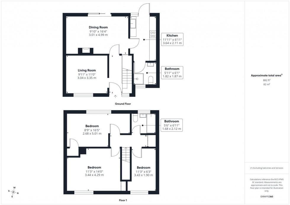 Floorplan for Bradley Avenue, Winterbourne, Bristol