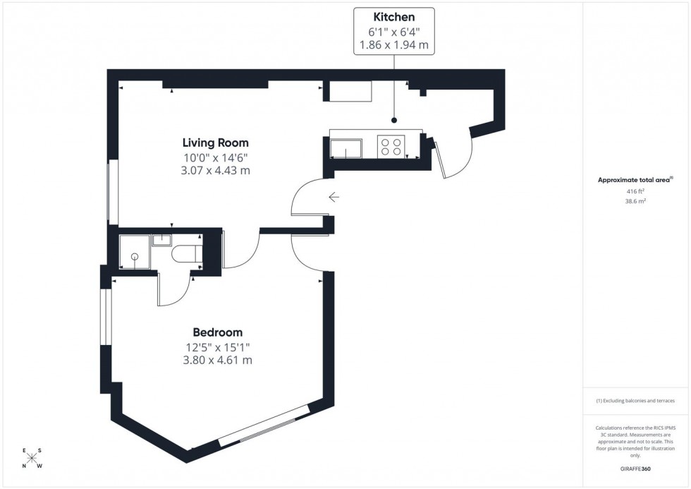 Floorplan for Clevedon Terrace, Kingsdown, Bristol