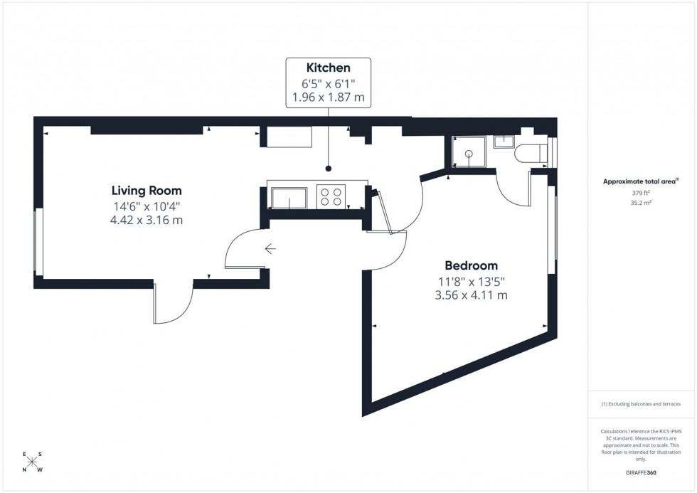 Floorplan for Clevedon Terrace, Bristol